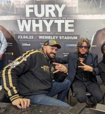 Tyson Fury with Gareth A Davies Legends