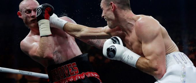 Callum Smith stops George Groves in Jeddah to become WBA super middleweight world champion