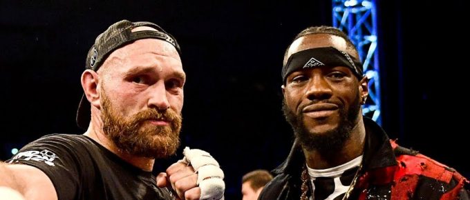 Tyson Fury with Gareth A Davies in downtown LA