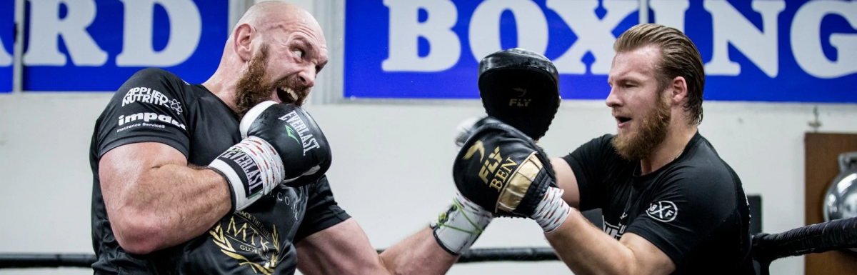 Tyson Fury at home in Las Vegas with Gareth A Davies