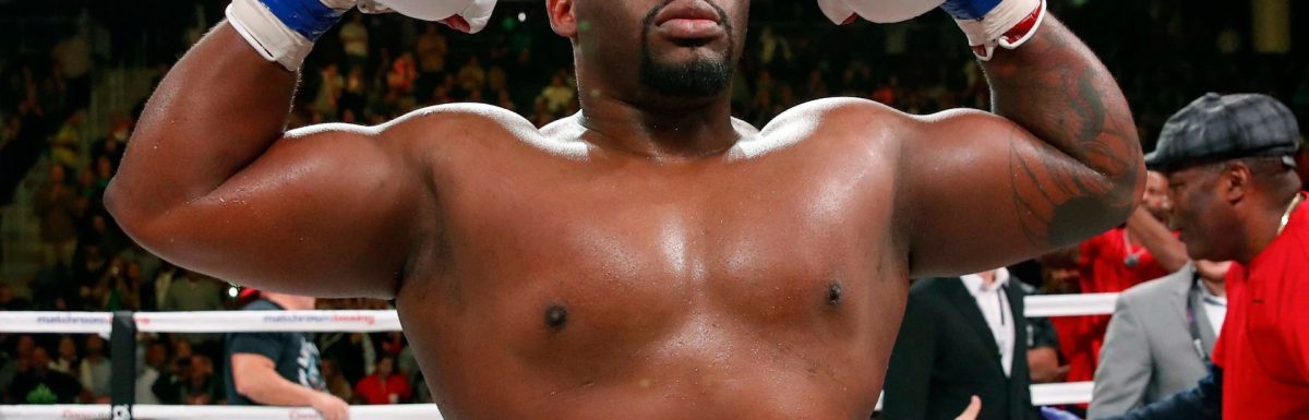 Anthony Joshua calls Jarrell Miller ‘a fat fool’ in response to shove in heavyweight face-off