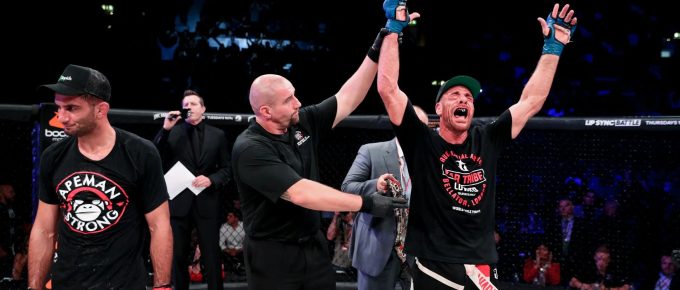 Rafael Lovato Jr digs deep to eke out victory and claim Bellator middleweight title from Gegard Mousasi in London