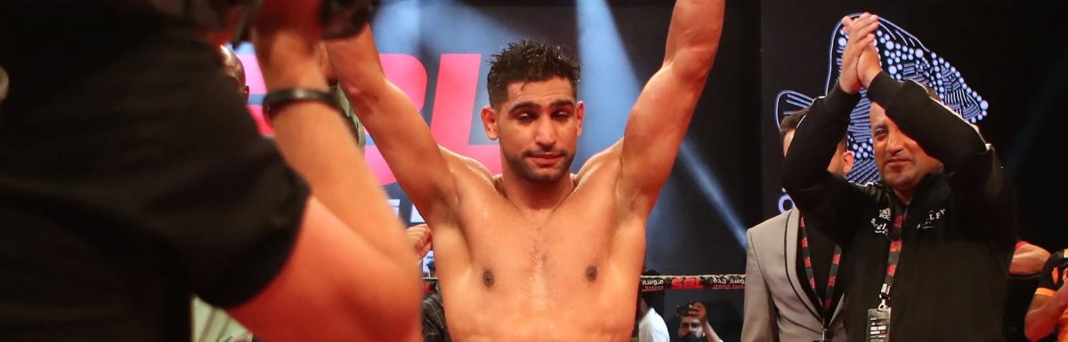 Amir Khan targets Manny Pacquiao after stopping Australian welterweight Billy Dib in Saudi Arabia