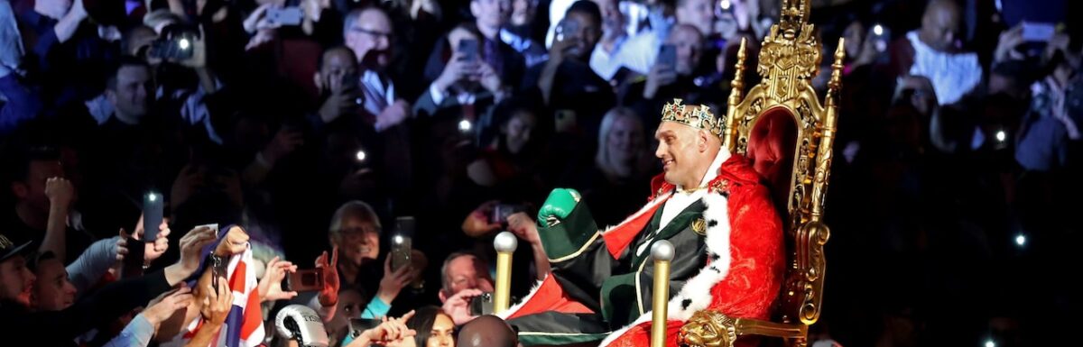 Sport photos of 2020, part four: The ‘Gypsy King’ Tyson Fury enters on his throne to face Deontay Wilder