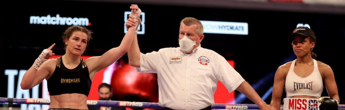 Katie Taylor retains world titles after narrowly prevailing on points over Natasha Jonas