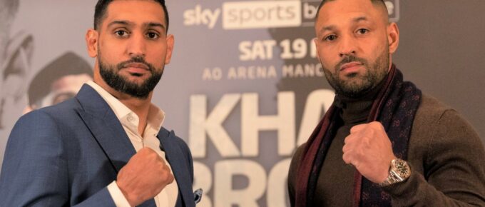 Amir Khan and Kell Brook trade homophobic and racist insults as press conference descends into chaos